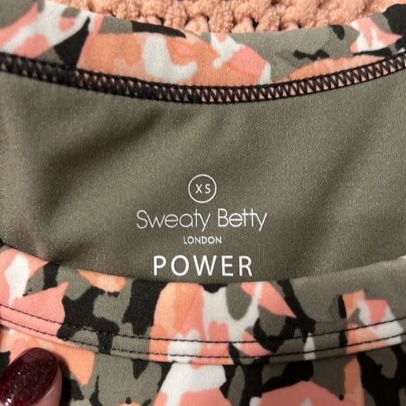 Sweaty Betty Power Frame Racerback Floral Sports Bra XS NWT Activewear - Picture 3 of 7